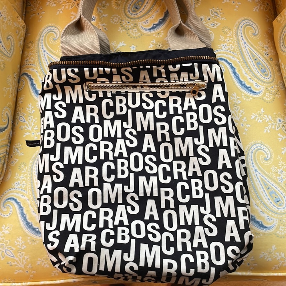 Marc By Marc Jacobs Black Tote with Multicolor Graphic - Picture 4 of 9